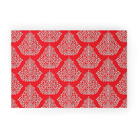 Sharon Turner Spirit Red Welcome Mat