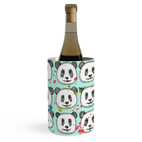 Sharon Turner splatter pop panda cookies mint Wine Chiller