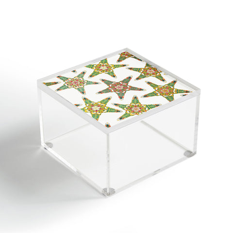 Sharon Turner starfish flowers off white Acrylic Box