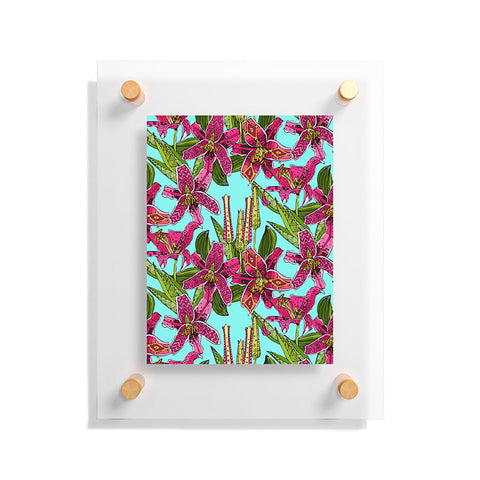 Sharon Turner Stargazer Lilies Floating Acrylic Print