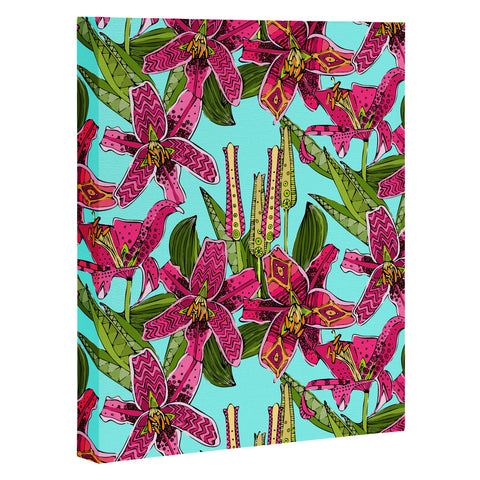 Sharon Turner Stargazer Lilies Art Canvas