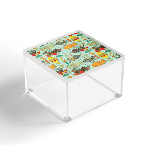 Sharon Turner steampunk sky Acrylic Box