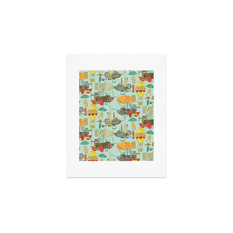 Sharon Turner steampunk sky Art Print