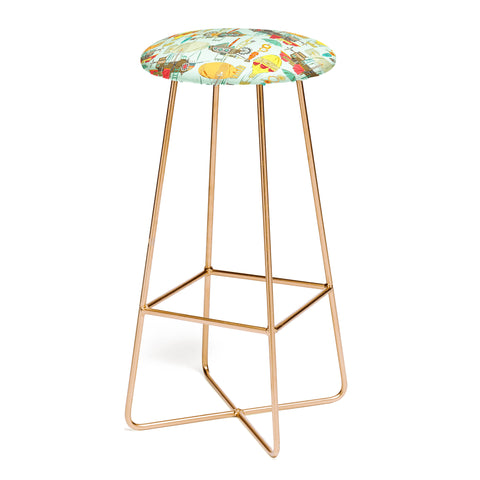 Sharon Turner steampunk sky Bar Stool