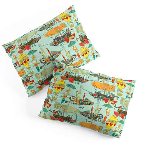 Sharon Turner steampunk sky Pillow Shams