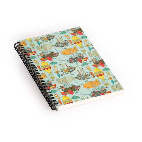 Sharon Turner steampunk sky Spiral Notebook