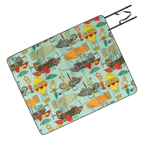Sharon Turner steampunk sky Picnic Blanket