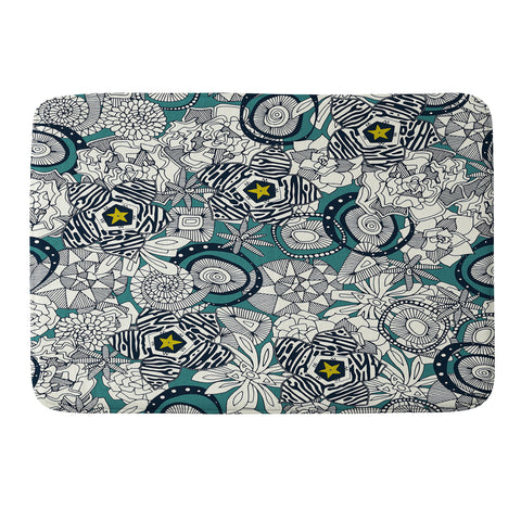 Sharon Turner succulent star Memory Foam Bath Mat