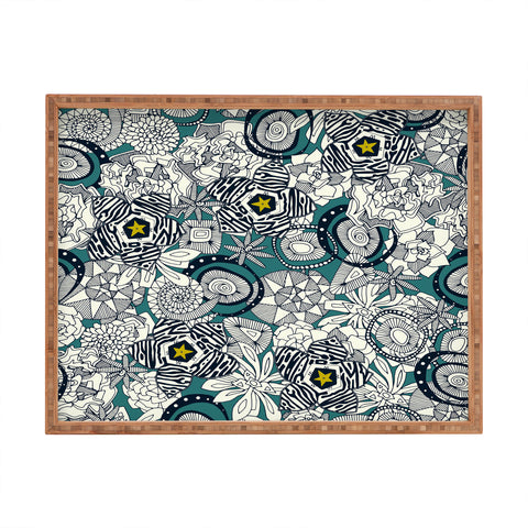 Sharon Turner succulent star Rectangular Tray