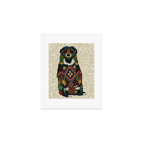 Sharon Turner sun bear geo almond Art Print