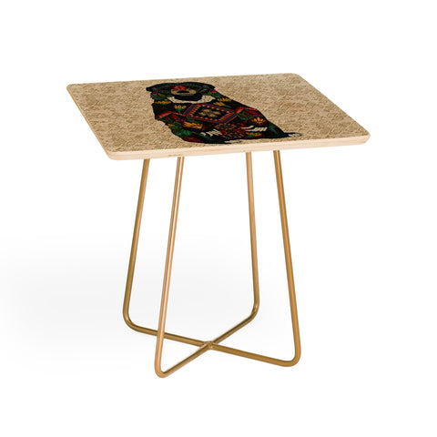 Sharon Turner sun bear geo almond Side Table