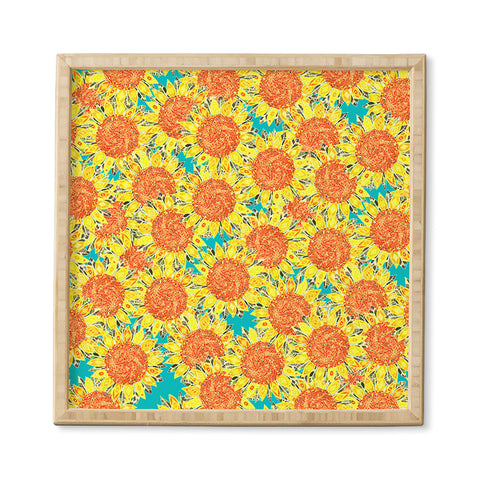 Sharon Turner Sunflower Field Framed Wall Art