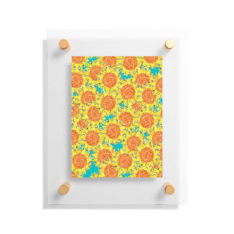 Sharon Turner Sunflower Field Floating Acrylic Print