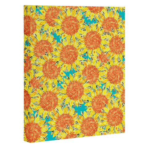 Sharon Turner Sunflower Field Art Canvas