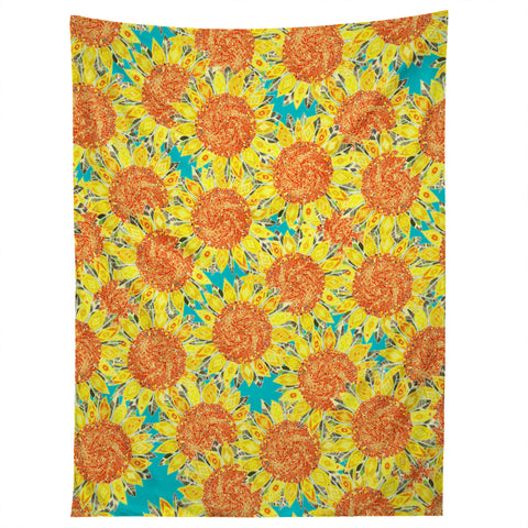 Sharon Turner Sunflower Field Tapestry