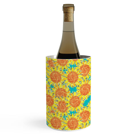 Sharon Turner Sunflower Field Wine Chiller