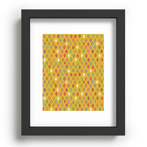 Sharon Turner Sunny Little Ikat Diamonds Recessed Framing Rectangle