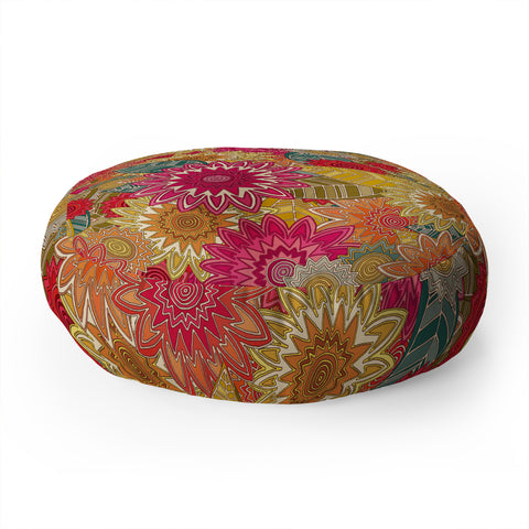 Sharon Turner Sunshine Garden Floor Pillow Round