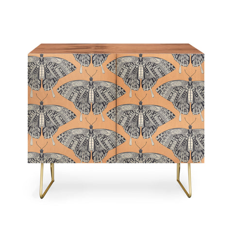 Sharon Turner swallowtail butterfly peach basalt Credenza