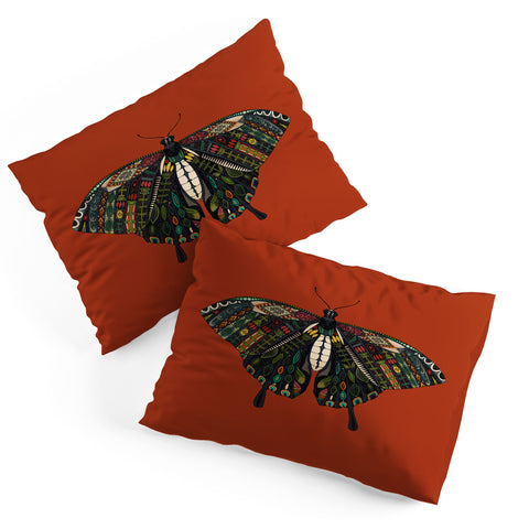 Sharon Turner swallowtail butterfly terracotta Pillow Shams
