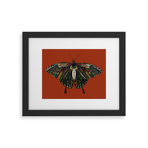 Sharon Turner swallowtail butterfly terracotta Framed Art Print