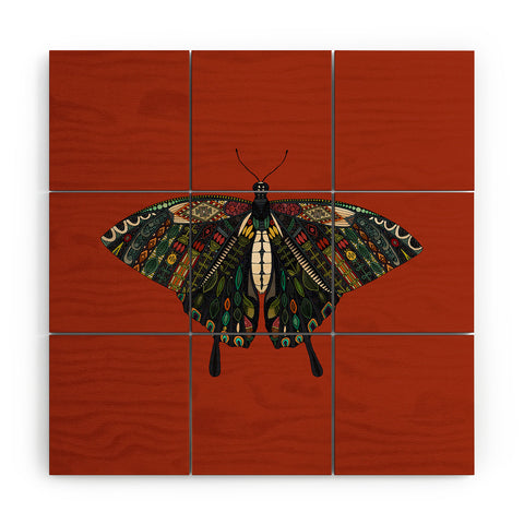 Sharon Turner swallowtail butterfly terracotta Wood Wall Mural