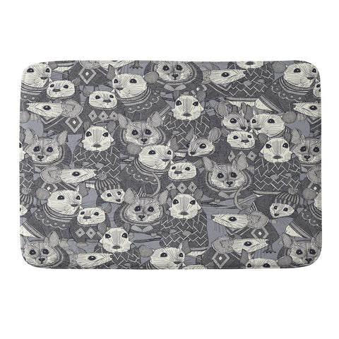Sharon Turner sweater mice Memory Foam Bath Mat