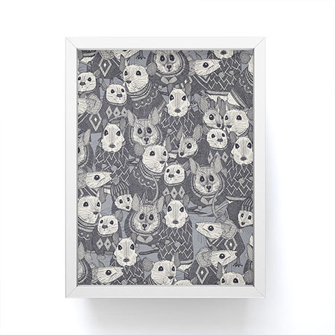 Sharon Turner sweater mice Framed Mini Art Print