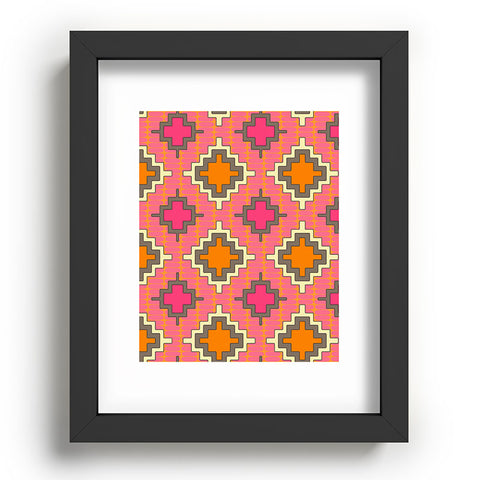 Sharon Turner Tangerine Kilim Recessed Framing Rectangle