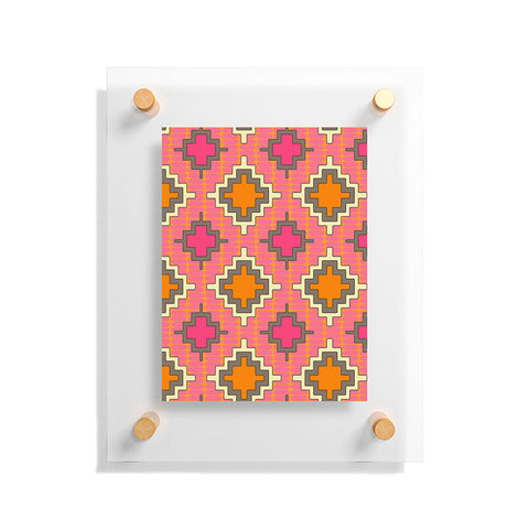 Sharon Turner Tangerine Kilim Floating Acrylic Print