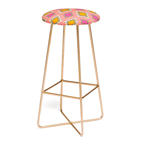 Sharon Turner Tangerine Kilim Bar Stool