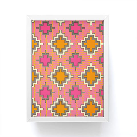 Sharon Turner Tangerine Kilim Framed Mini Art Print