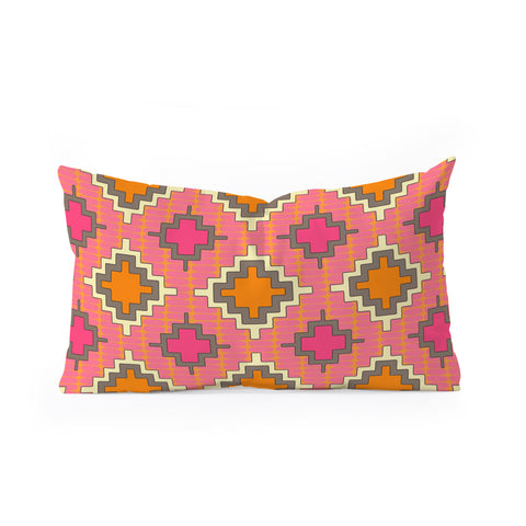 Sharon Turner Tangerine Kilim Oblong Throw Pillow
