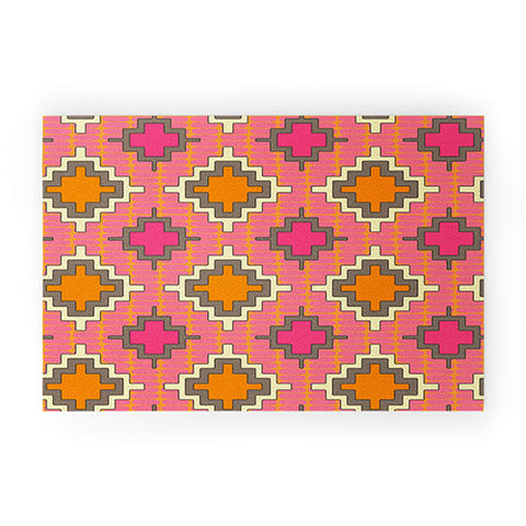 Sharon Turner Tangerine Kilim Welcome Mat