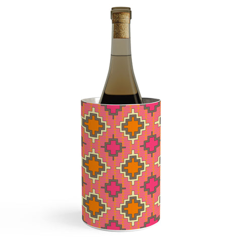 Sharon Turner Tangerine Kilim Wine Chiller