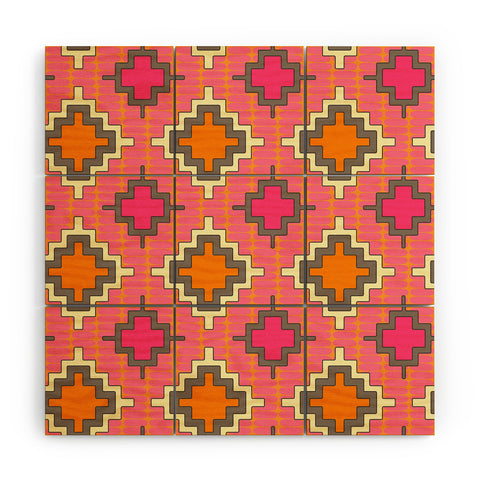 Sharon Turner Tangerine Kilim Wood Wall Mural