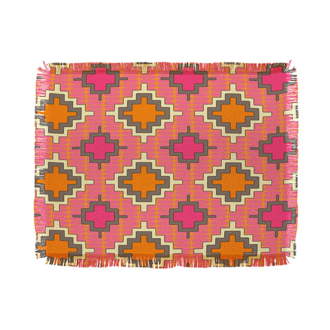 Sharon Turner Tangerine Kilim Throw Blanket