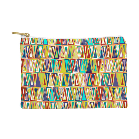 Sharon Turner Tangerine Triangles Pouch