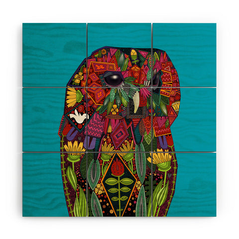 Sharon Turner Tawny Owl Wood Wall Mural