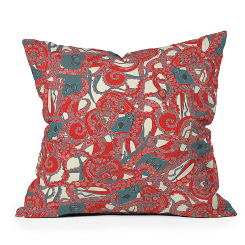 Sharon Turner tentacles Throw Pillow