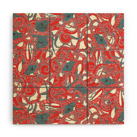 Sharon Turner tentacles Wood Wall Mural