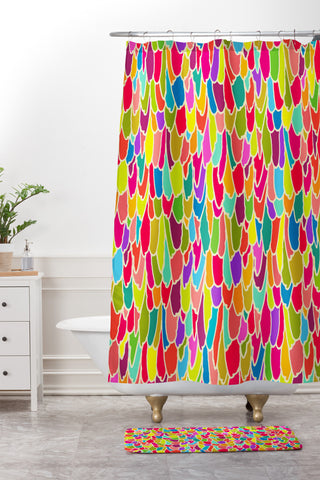 Sharon Turner Tickle Me Shower Curtain And Mat