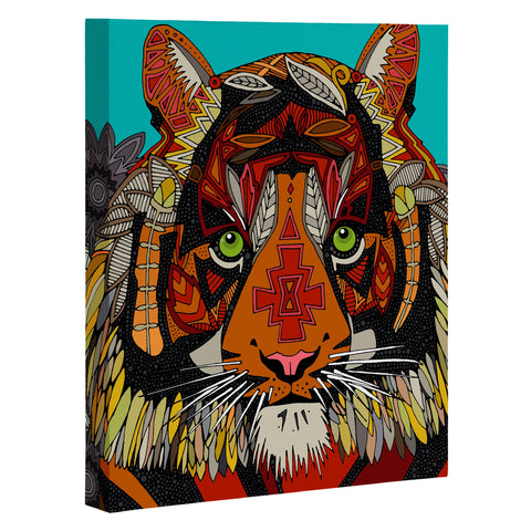 Sharon Turner Tiger Chief Art Canvas