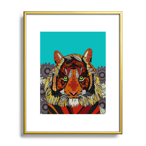 Sharon Turner Tiger Chief Metal Framed Art Print