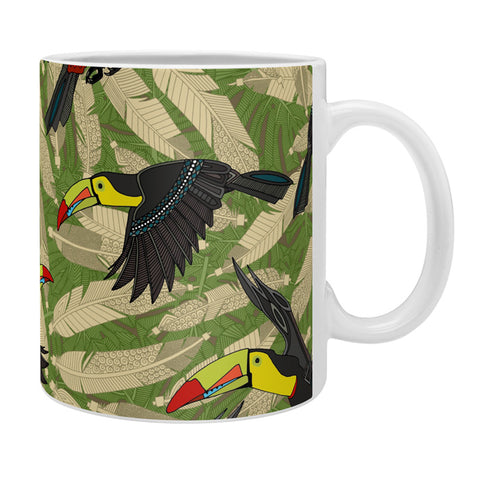 Sharon Turner toucan feather jungle Coffee Mug