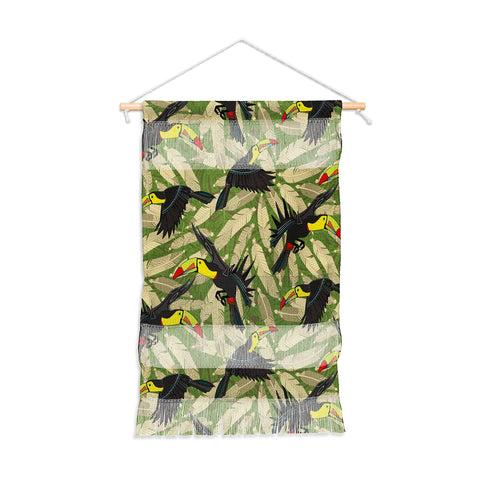 Sharon Turner toucan feather jungle Wall Hanging Portrait