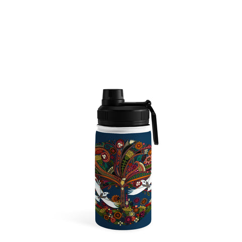 Sharon Turner tree of life blue Water Bottle