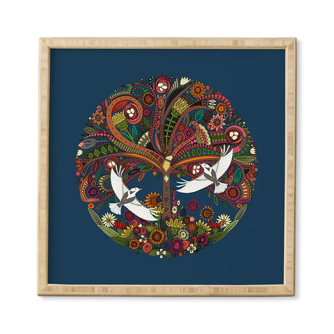 Sharon Turner tree of life blue Framed Wall Art