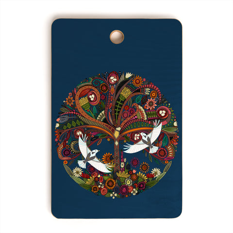 Sharon Turner tree of life blue Cutting Board Rectangle