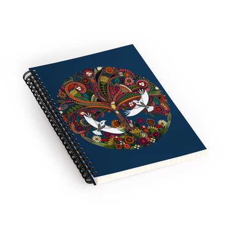 Sharon Turner tree of life blue Spiral Notebook